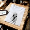 Erkek Ön Baskili T-shirt Plus Model